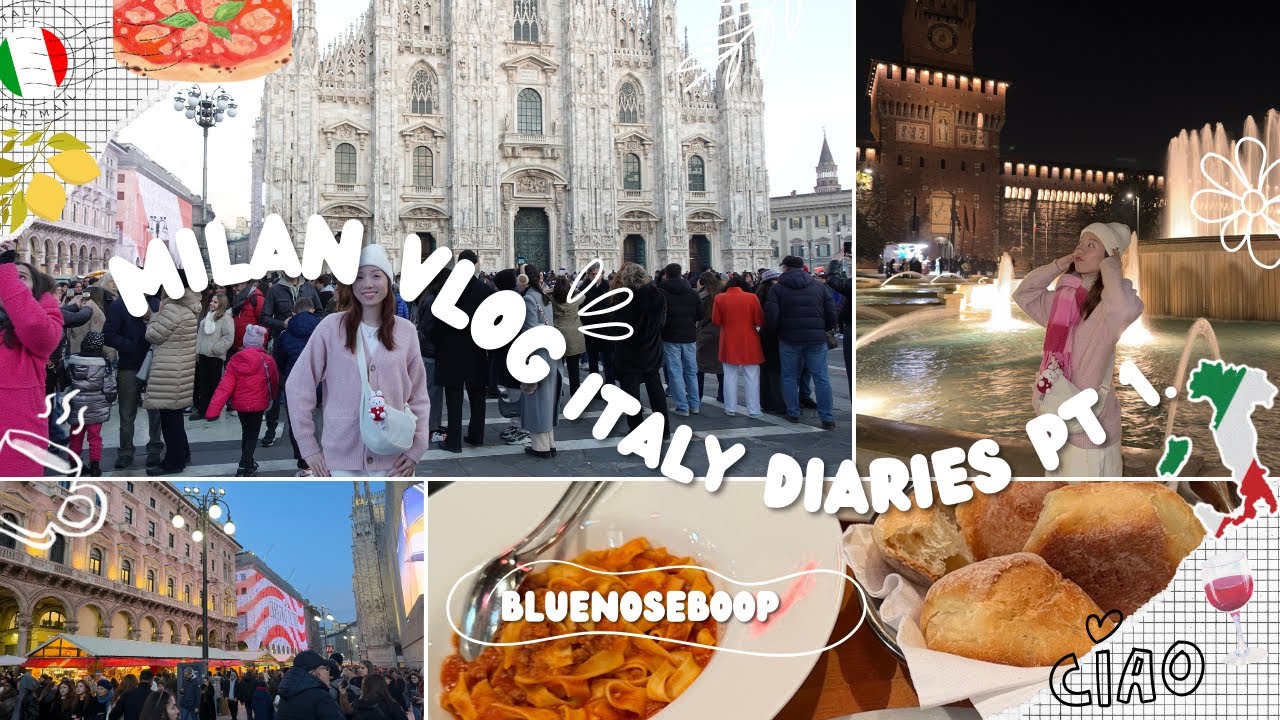 ITALY DIARIES: MILAN VLOG | christmas markets, oh bej! oh bej!, duomo di milano, sforzesco castle...