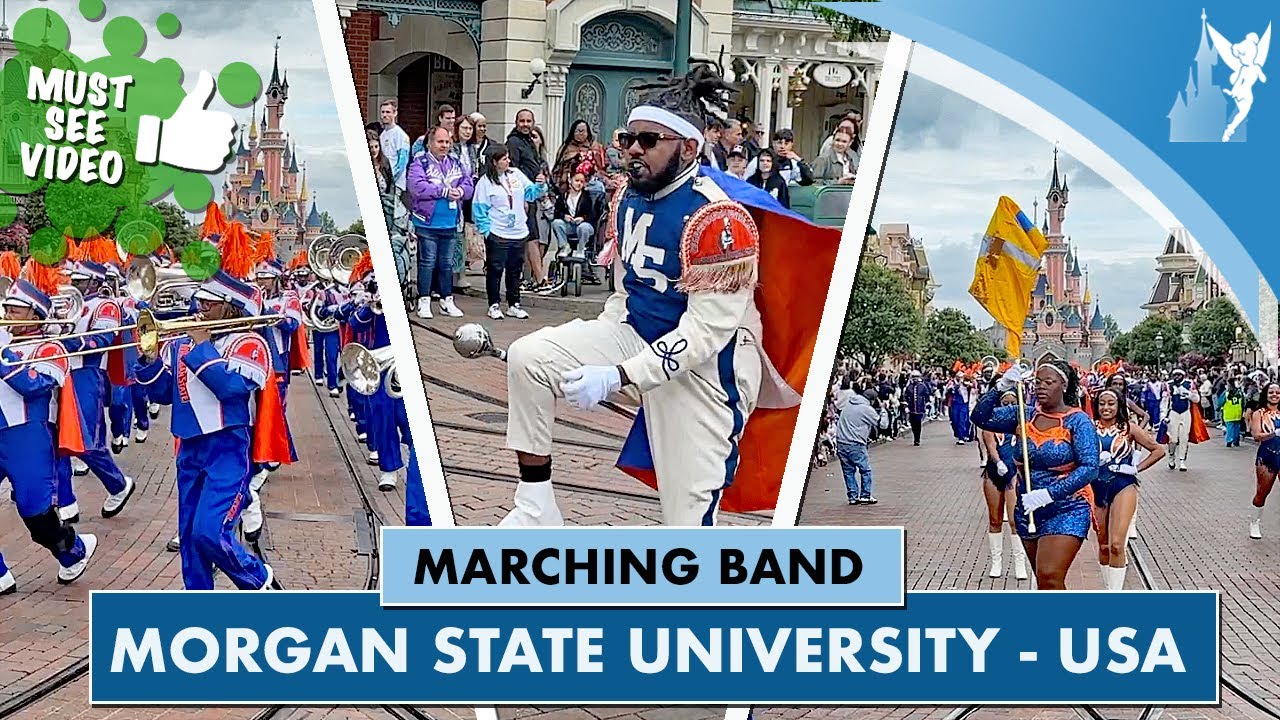 🎺 Morgan State University Marching Band from the USA at Disneyland Paris 2024