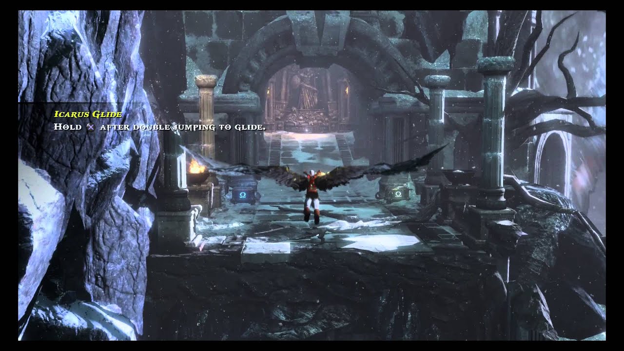 God of War 3: Remastered - Chap 1 Gaia: Icarus Glide Tutorial, Leviathan (Hippocampi) Attacks Gaia