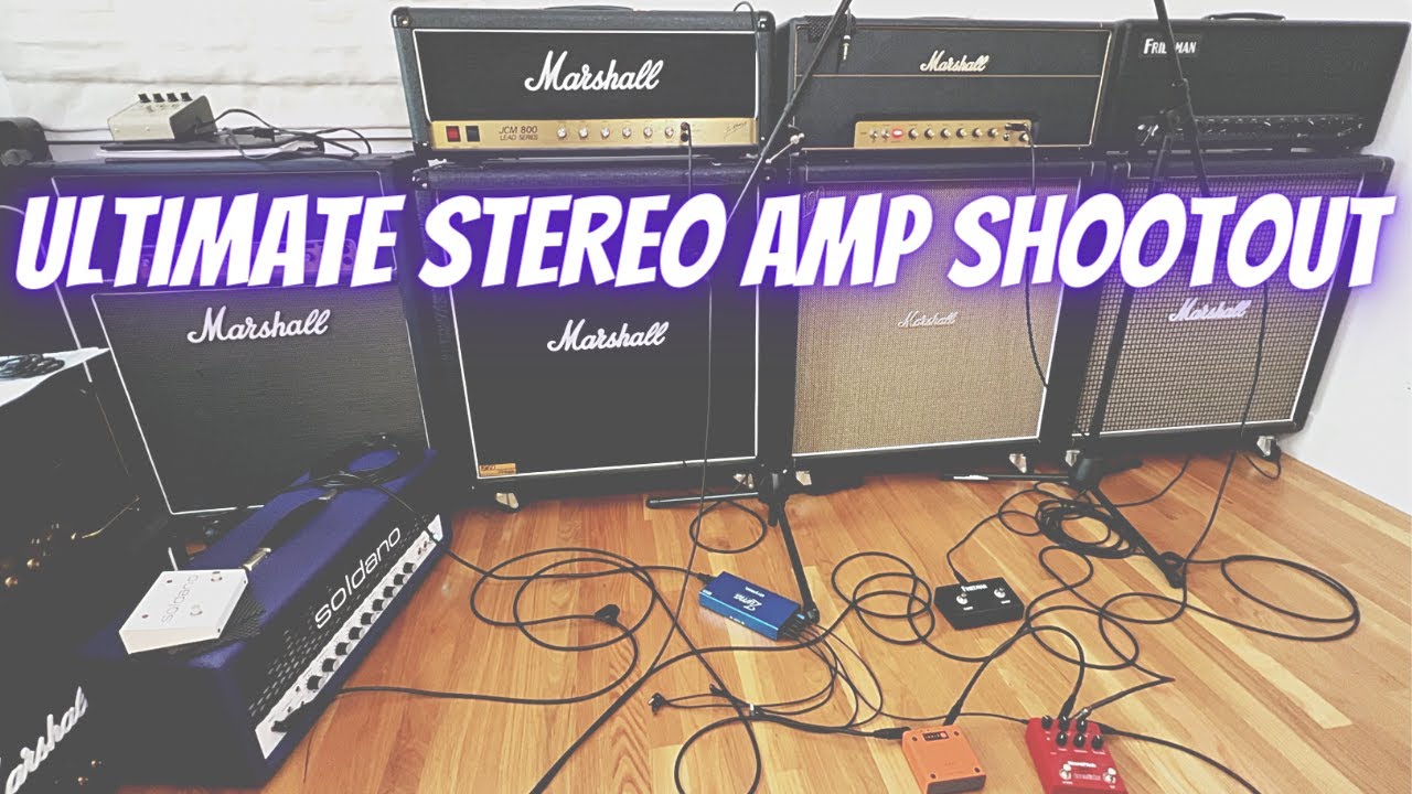 Ultimate Stereo Amp Shootout | Marshall JCM 800 - 1959HW - Friedman SS 100 V2 - Soldano SLO 100