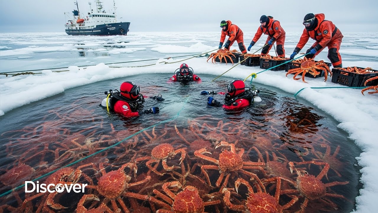 Alaska&rsquo;s Deadliest Catch: $1.2 Million of King Crab Pulled Through 2.5 Meters of Ice