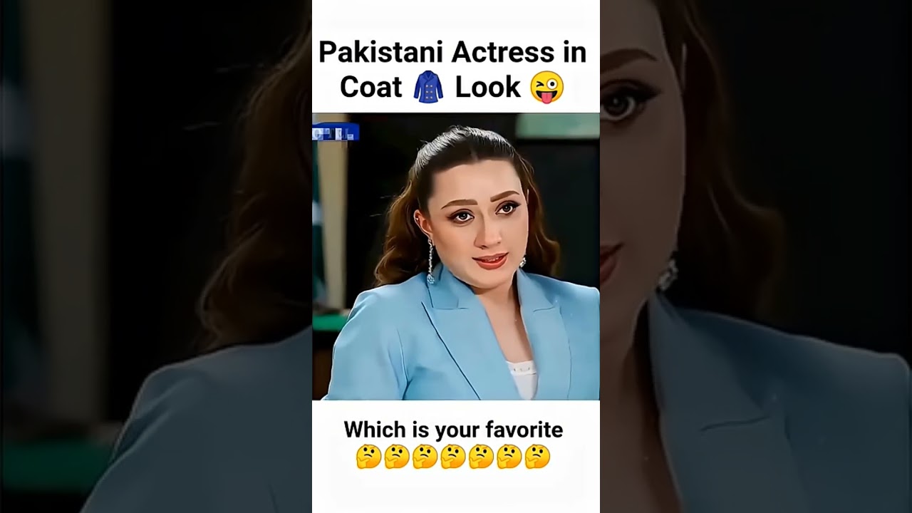 Pakistani actress in coat look#viral #like #song #funny #foryourpage