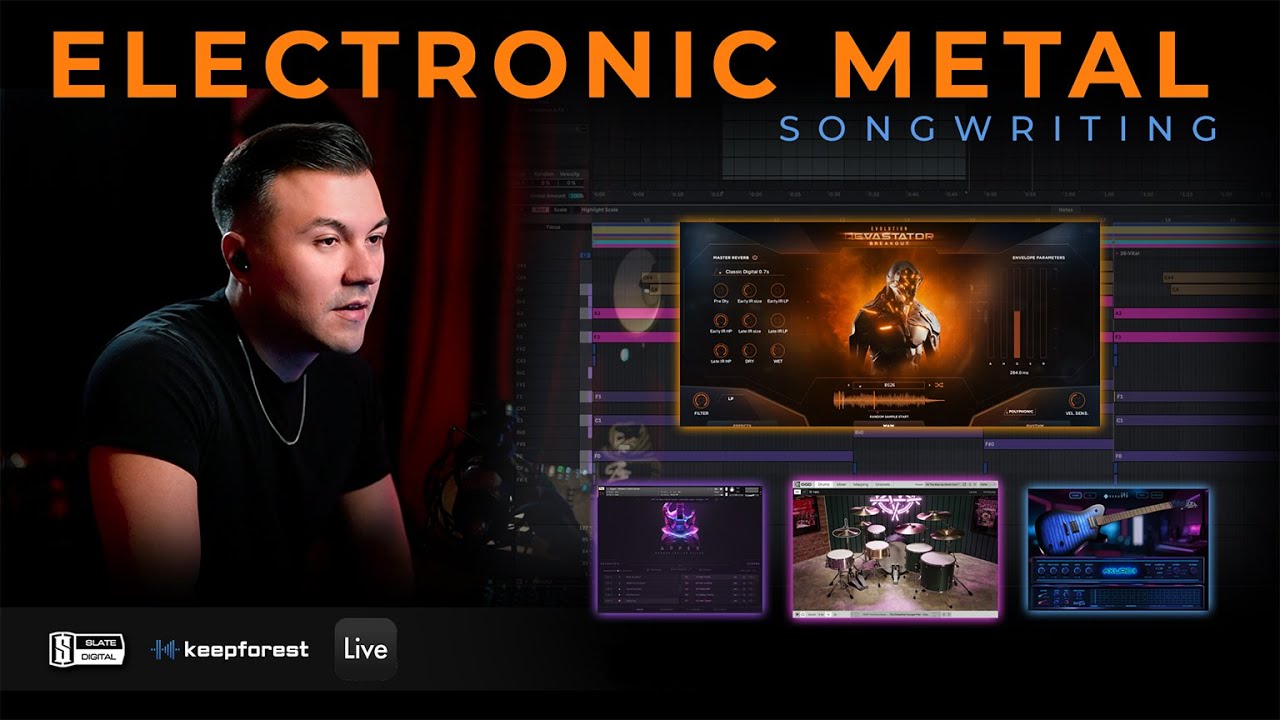 Electronic Metal Songwriting with Synth layers!!  #metal #songwriting
