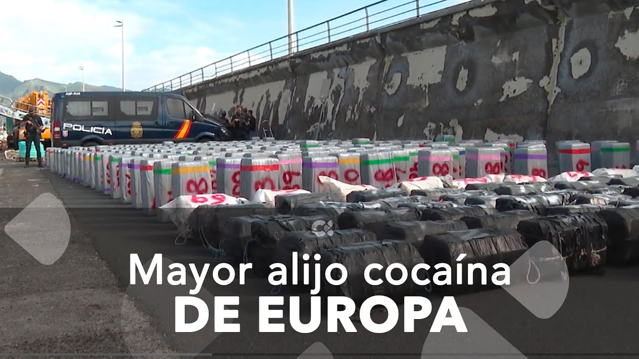 El alijo de coca&iacute;na aprehendido en Canarias es el mayor de Europa