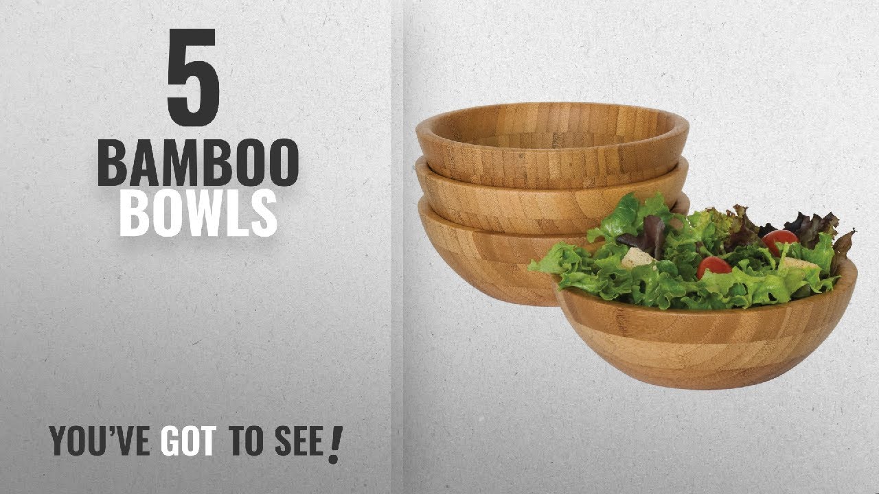 Best Bamboo Bowls [2018]: Lipper International 8203-4 Small Bamboo Bowls, Set of 4