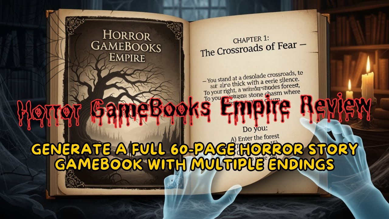 Horror GameBooks Empire Review ✅ Generate a Full 60-Page Horror Story GameBook With Multiple Endings