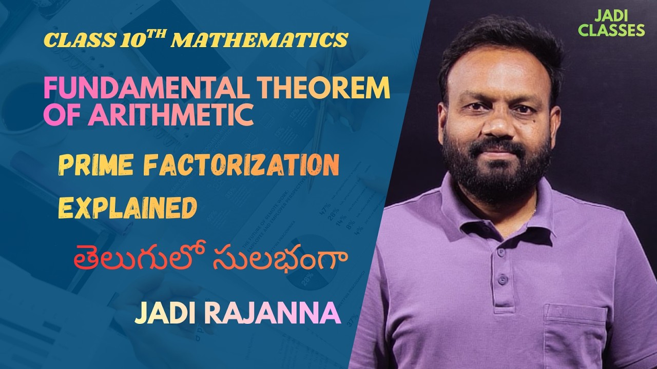 Prime Factorization Explained Class 10 | Fundamental Theorem of Arithmetic | Jadi Rajanna