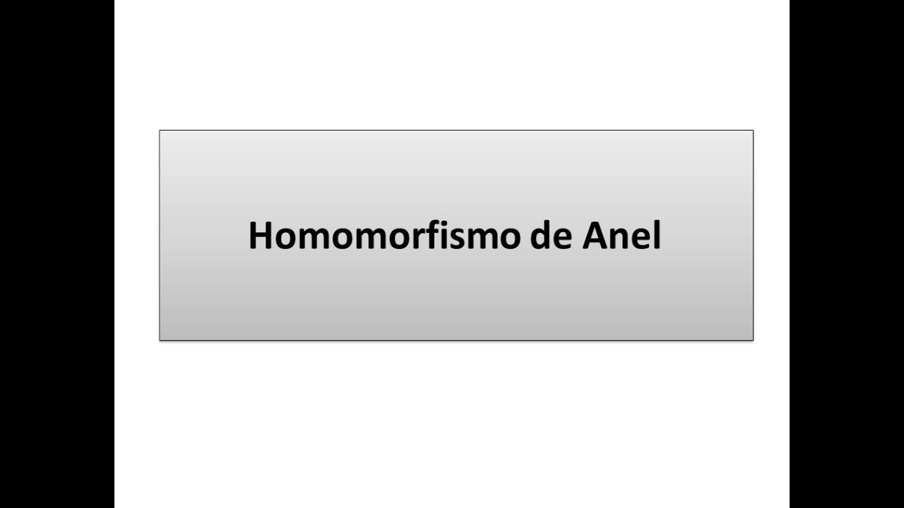 Homomorfismo de Anel