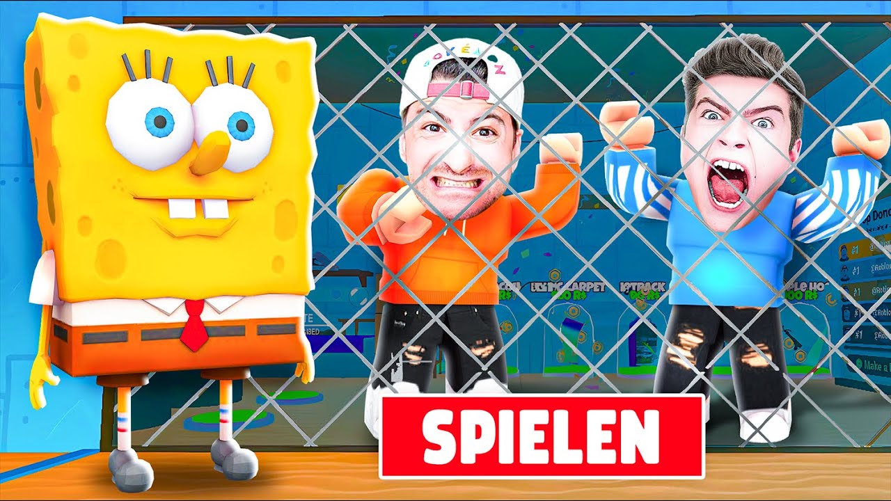 WER Bricht SCHNELLER aus dem SPONGEBOB GEFÄNGNIS Aus !? (Roblox)