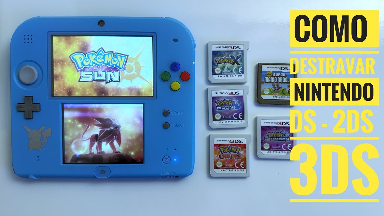 COMO DESTRAVAR NINTENDO 2DS-3DS #destrava #pokemon #nintendo
