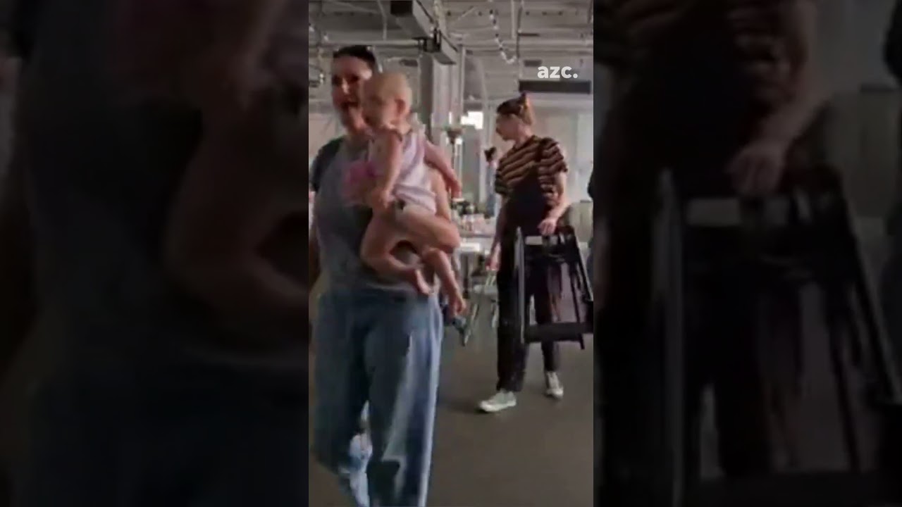 Wind and hail hit Tempe, Arizona during rain storm