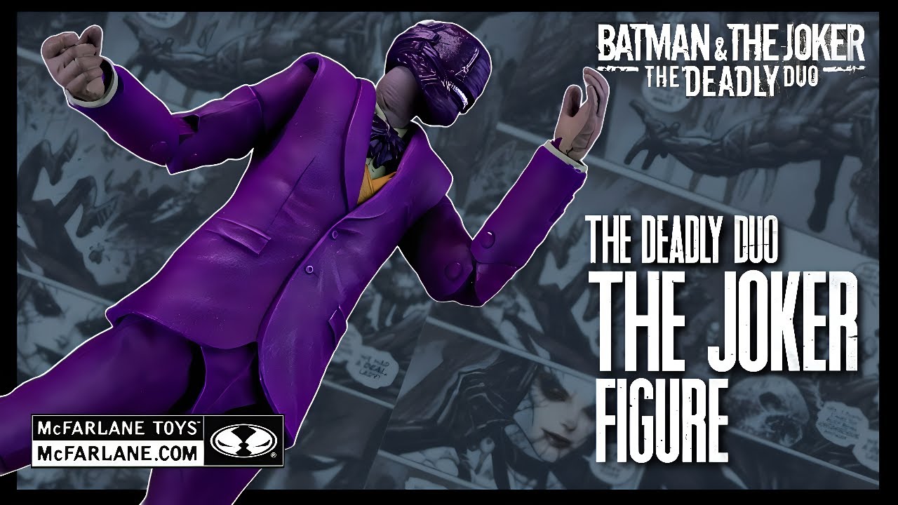 Фигурка Джокера из серии DC Multiverse Deadly Duo от McFarlane Toys @TheReviewSpot
