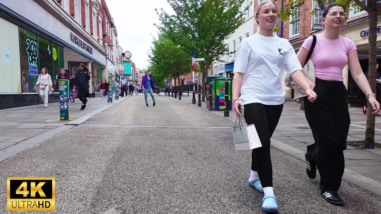 Worcester - City Tour 2024| Walking The Streets of Worcester | Central Worcester Walk [4K HDR]
