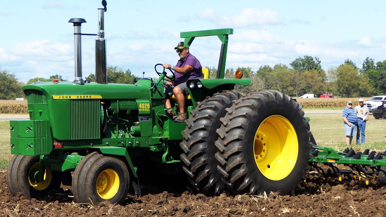 Vintage Tractors Cultivating