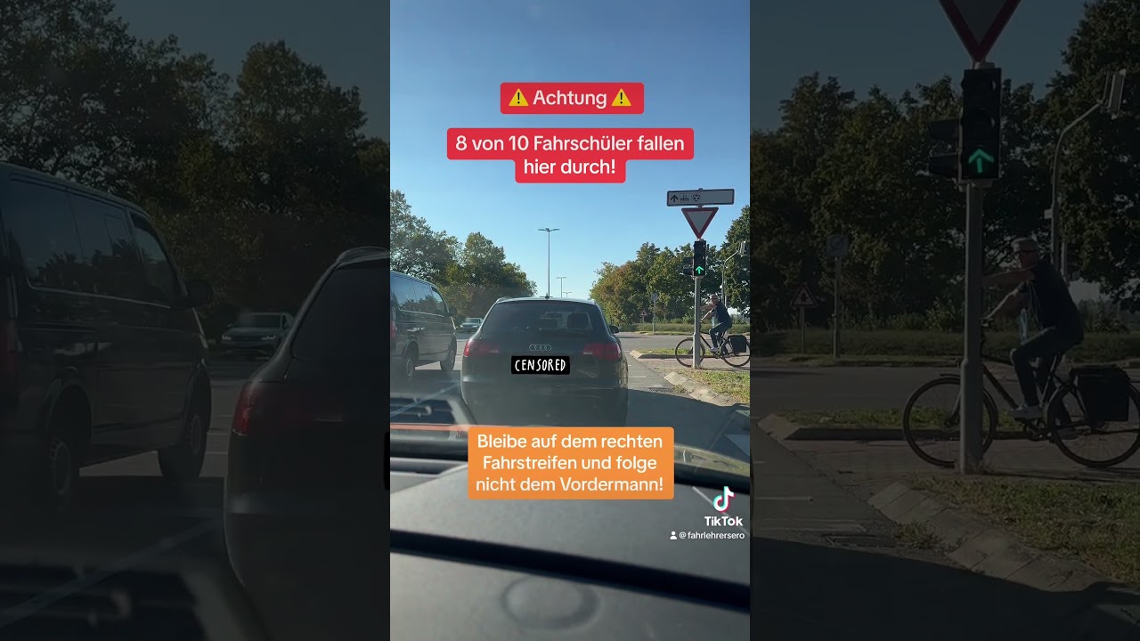 Spurwechsel ohne zu schauen #viral #foryou #heilbronn #fypシ #tiktok #fahrschule #fahrpr&uuml;fung