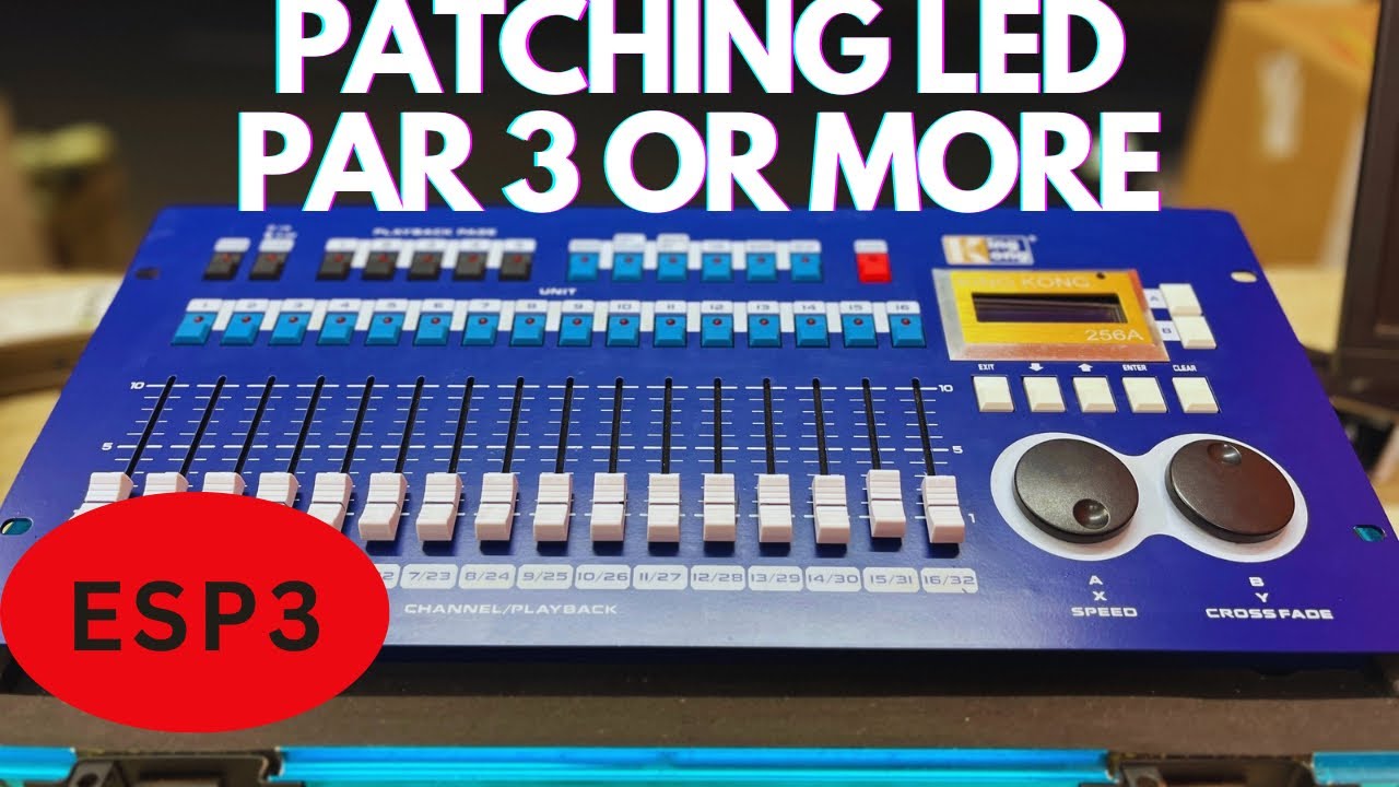 Patching Kingkong 256A controller .3 or more led par   Patching#dmxcontroller #lightcontrol  पैचिंग