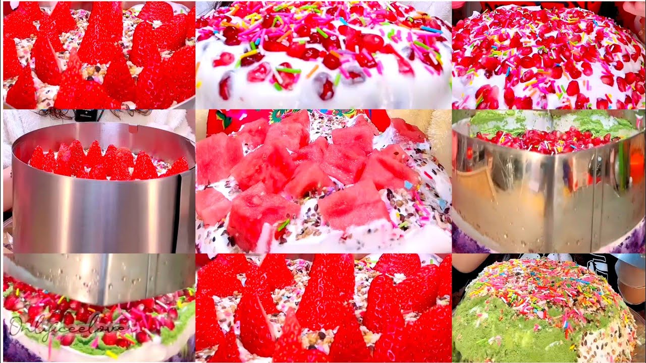 AHJING CAKE ICE EATING ASMR COLLECTION 