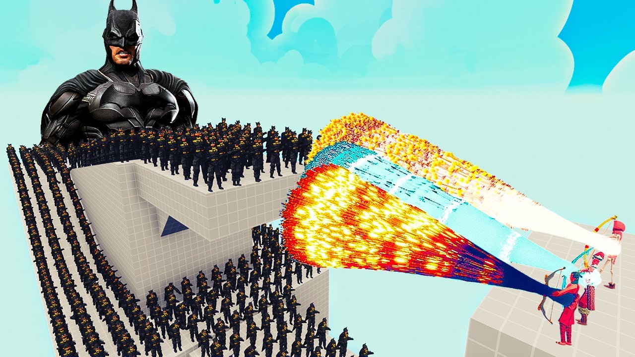 100x BATMANS + 2x GIANT vs 3x EVERY GOD - Totally Accurate Battle Simulator TABS