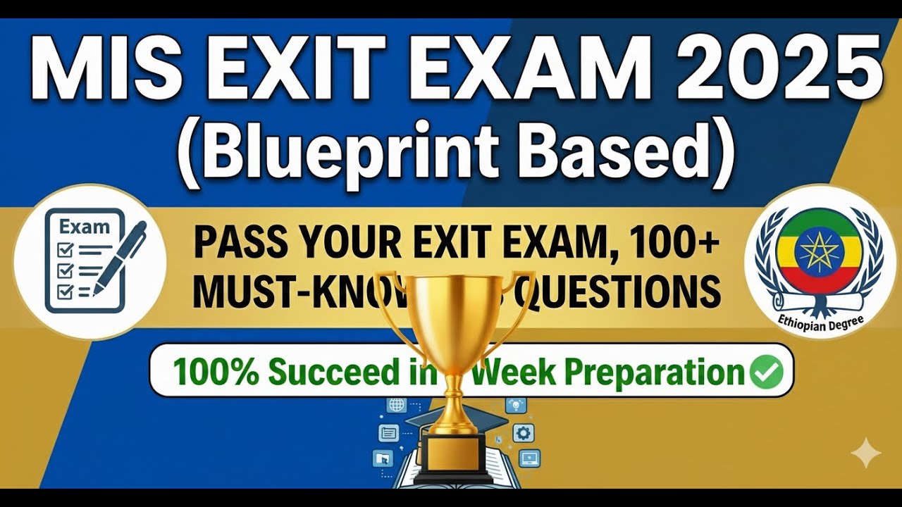 MIS Exit Exam Questions and Answers 2017