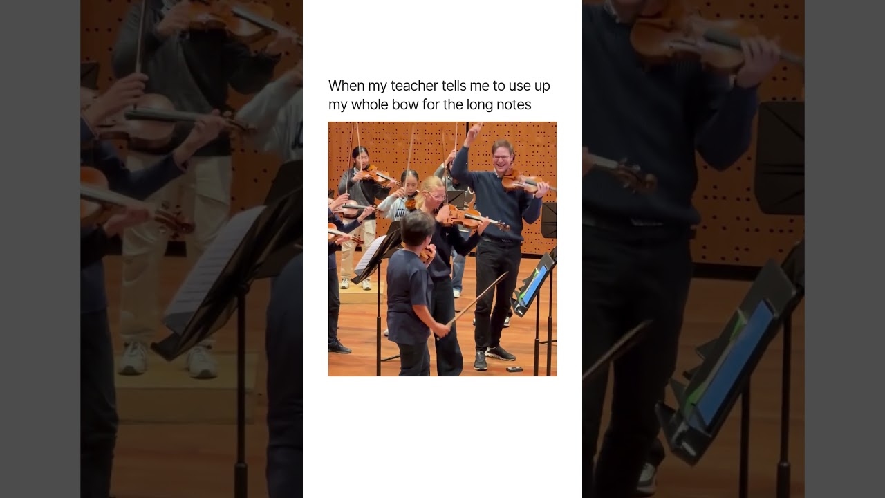 When your violin teacher tells you to use up the whole bow. 😳🙃 | Australian Chamber Orchestra