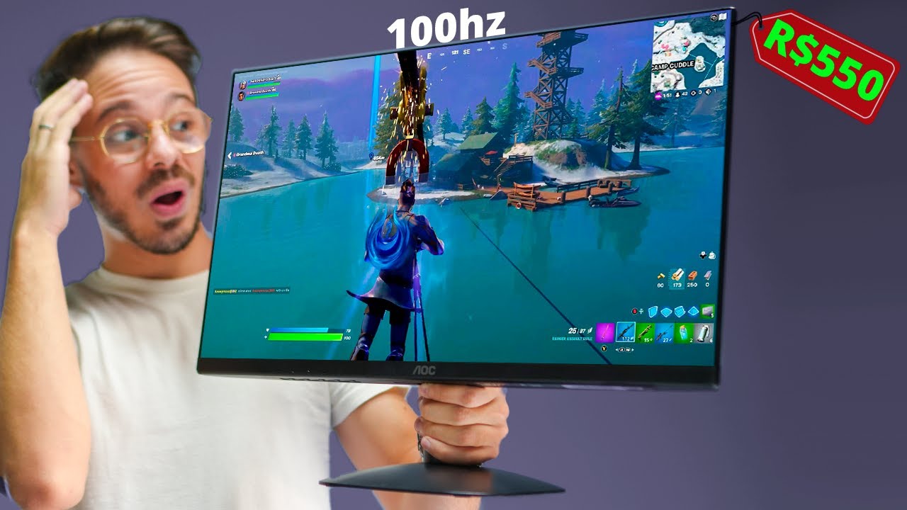 Comprei o monitor gamer MAIS BARATO do momento! AOC 100Hz