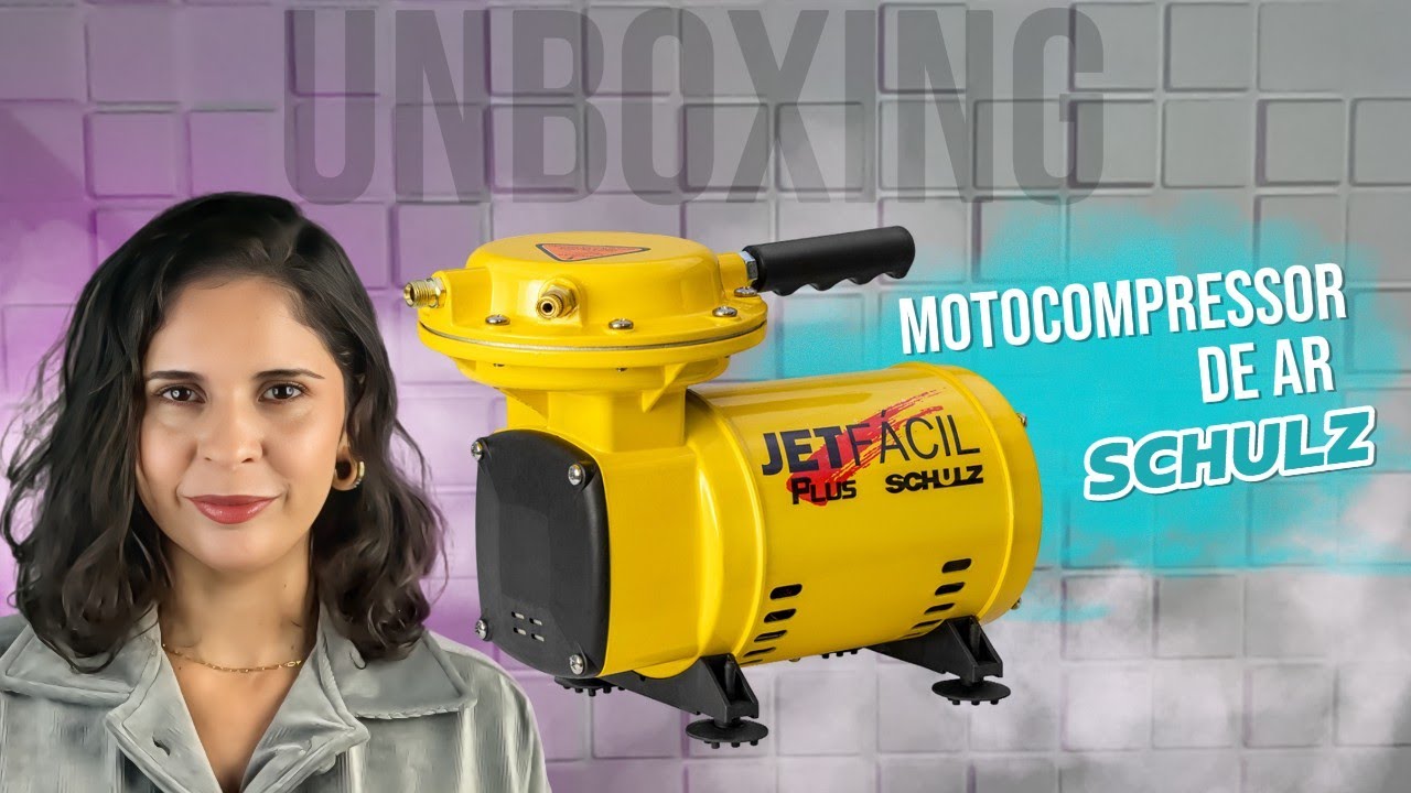 Unboxing do Motocompressor de Ar Jet Fácil Plus Schulz 0,33HP com 9 Acessórios