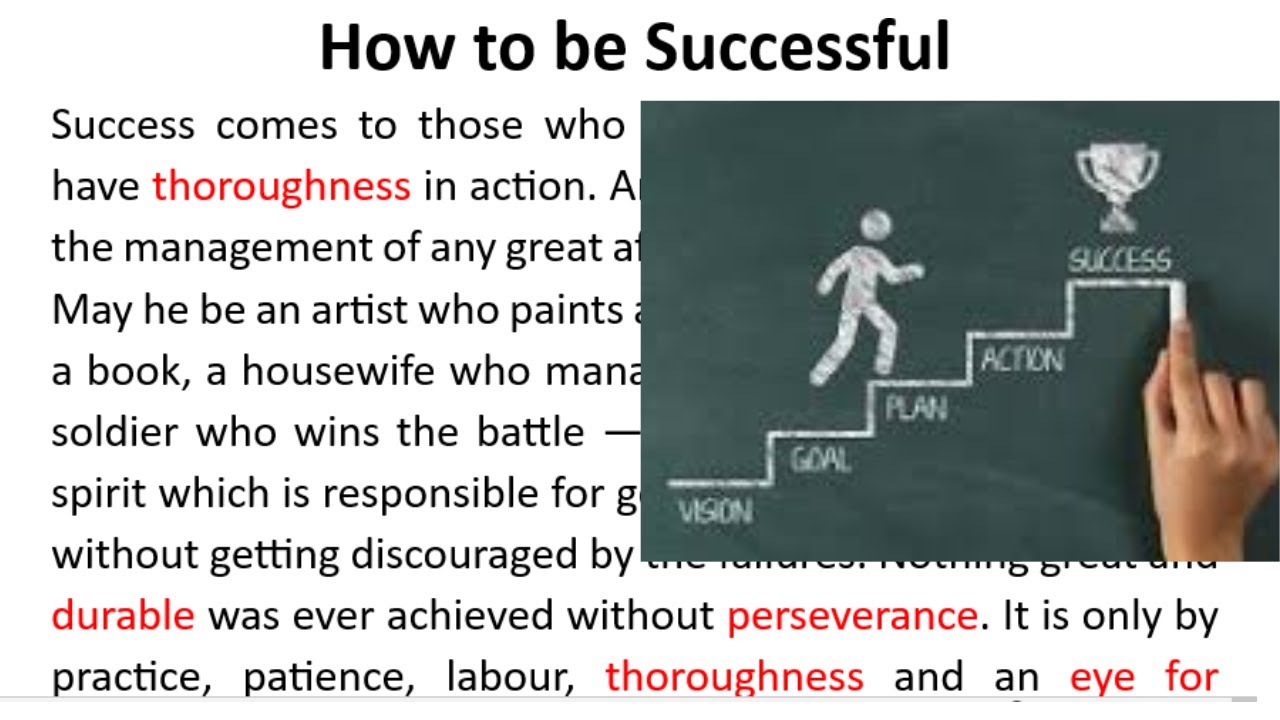 How to be Successful Passage |Passage Reading |Motivational | Reading |English Story |Success Mantra