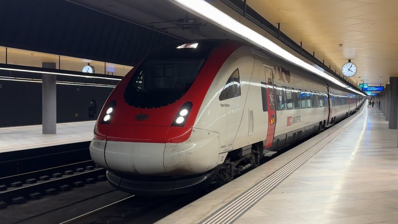 FIRST TIME Riding the Refurbished ICN Train! Full Interior Tour and Journey: Airport to Zurich HB