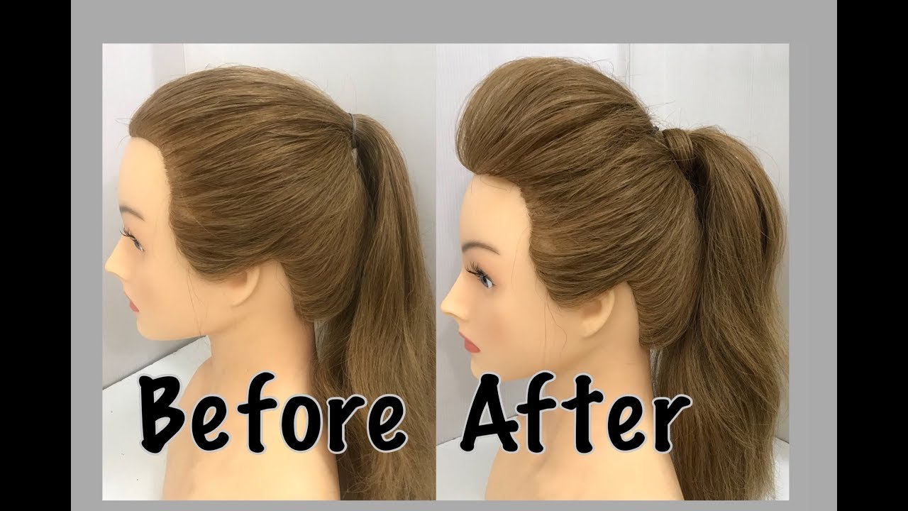 2 Ways to a Ponytail with Puff : Easy Hairstyles