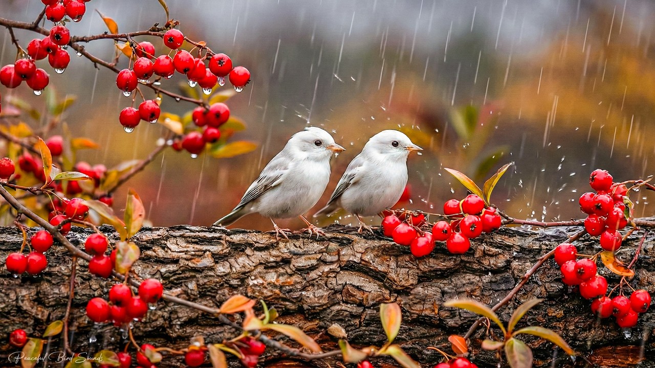 🌧️Let the Rain and Birds Chirping 🐦 100% Wash Away Stress and Calm Your Mind Naturally 💖| 4K