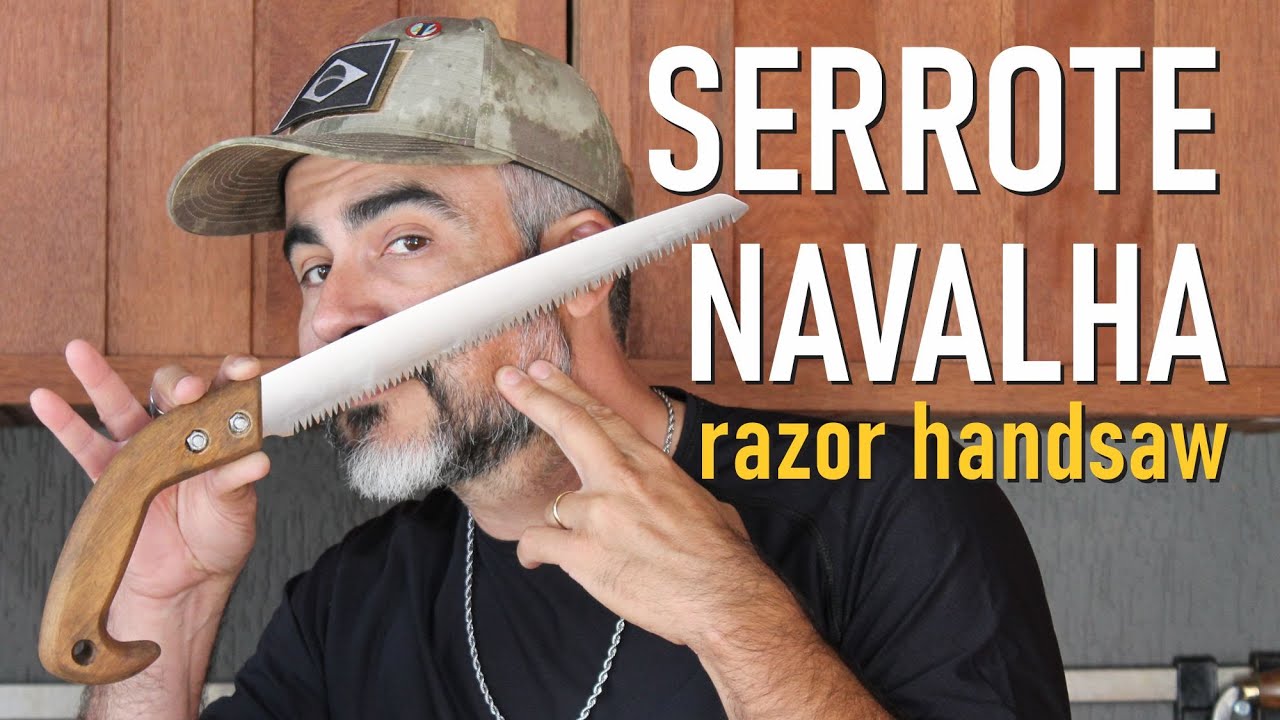 Serrote Navalha. Acredite, muito afiado! Testei. (Razor handsaw. Believe! Very sharp. I tested.)
