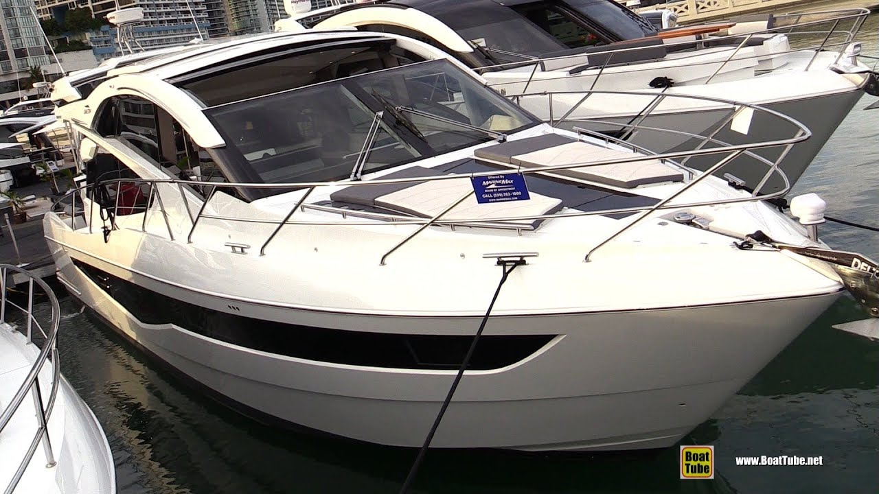 2019 Galeon 560 Sky Yacht - Deck and Interior Walkaround - 2019 Miami Yacht Show