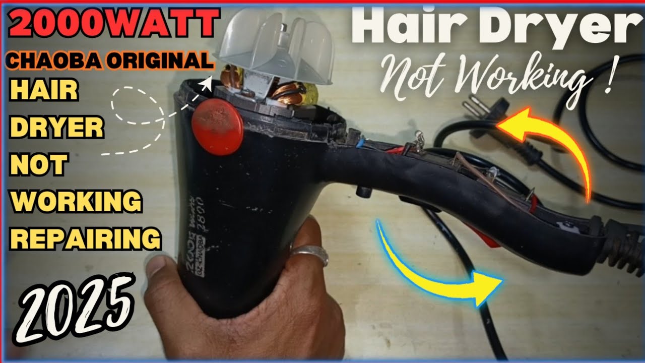 chaoba 2000watt professional hair dryer (black) repair✓ | hair dryer not working  chaoba (2025)
