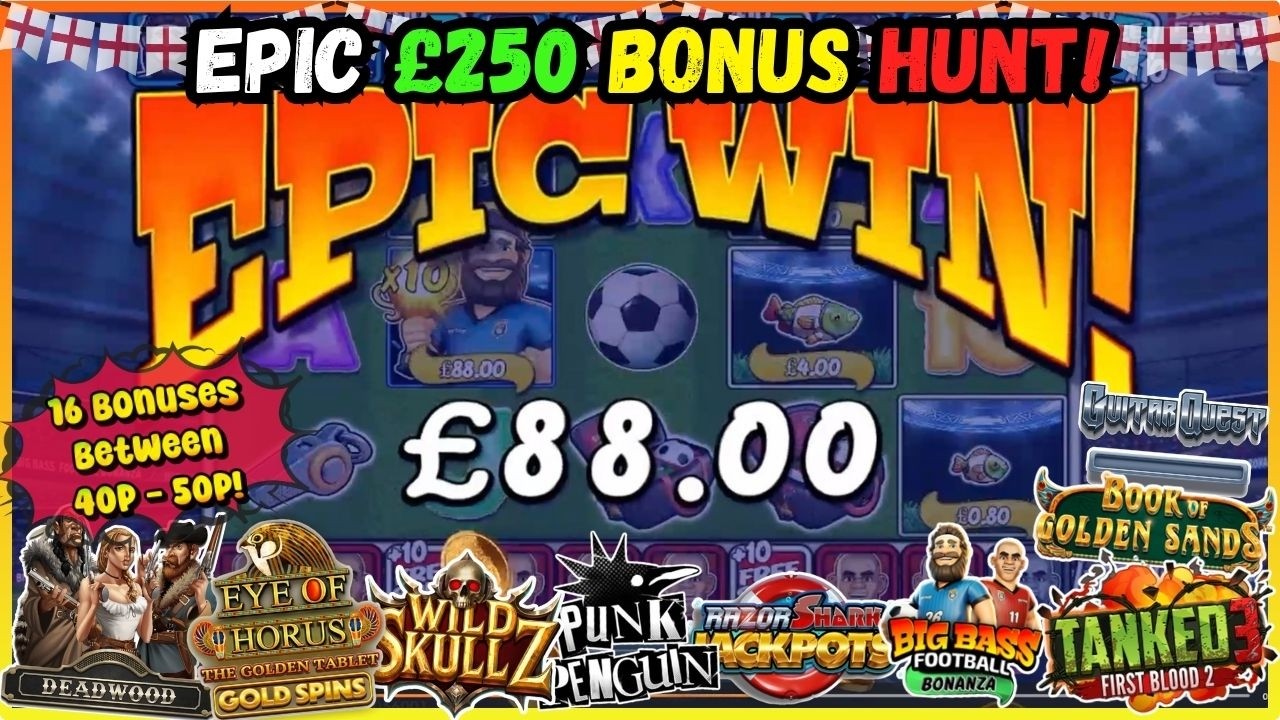 💥EPIC CACCIA AI BONUS DA &pound;250! 🎰 Slot Online - Casin&ograve; UK🎉 16 Bonus Ottenuti tra 40p-50p! 😲 GRANDE...