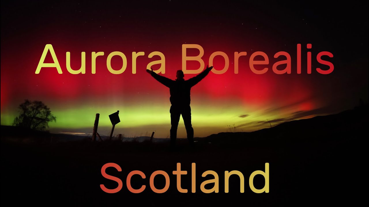 Aurora Borealis (Northern Lights) in Aviemore, Scotland