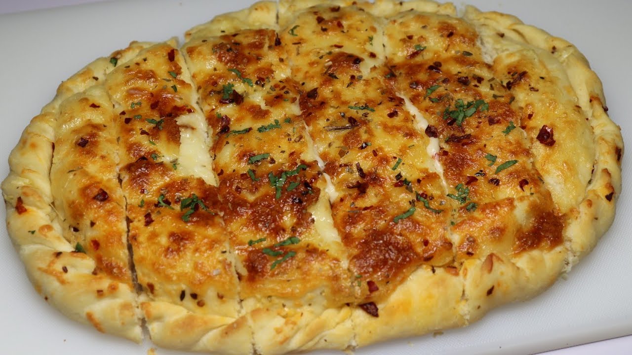 Creamy Cheese Garlic Bread By Recipes of the World