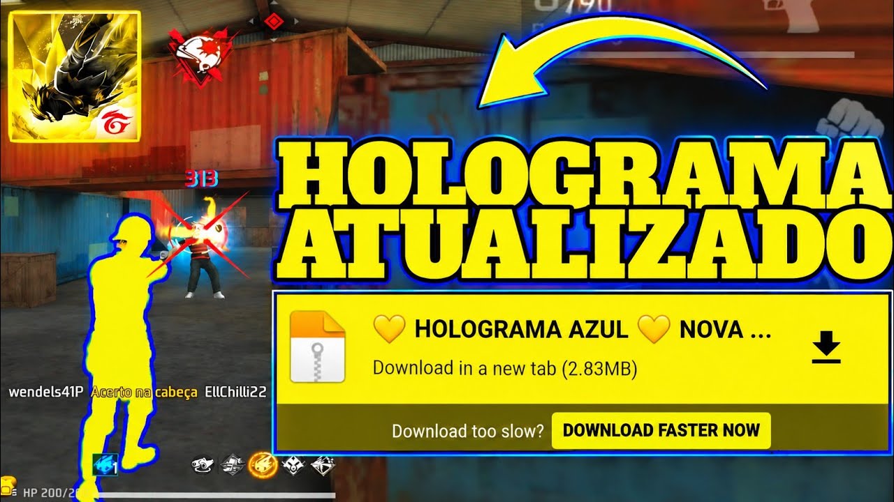 HOLOGRAMA ARMAS PARA FREE FIRE | NORMAL OB55 VIP ANT-BAN E ANT-BLACKLIST PARA CONTA PRINCIPAL 🇧🇷