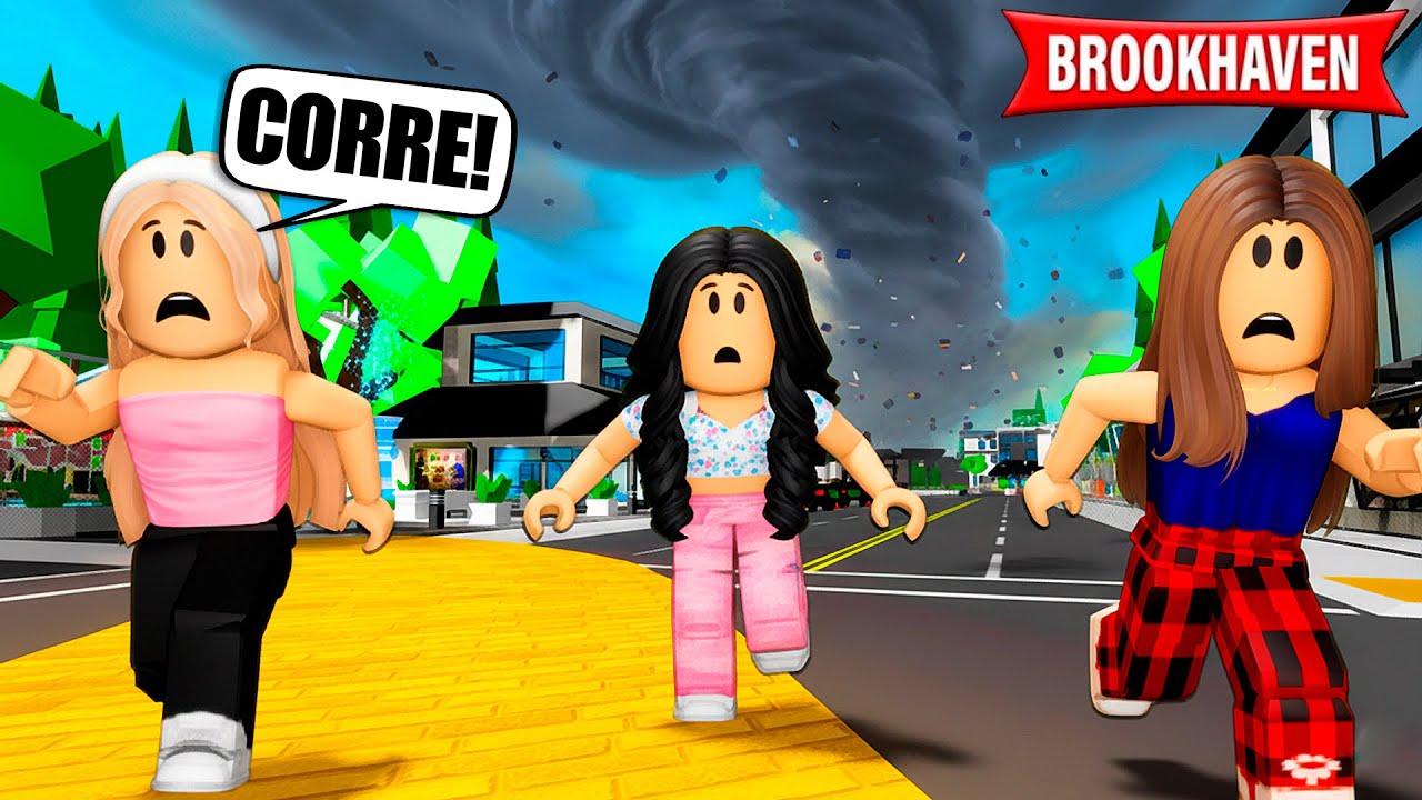 UM TORNADO CHEGOU EM BROOKHAVEN! | Historinhas Brookhaven RP | Roblox