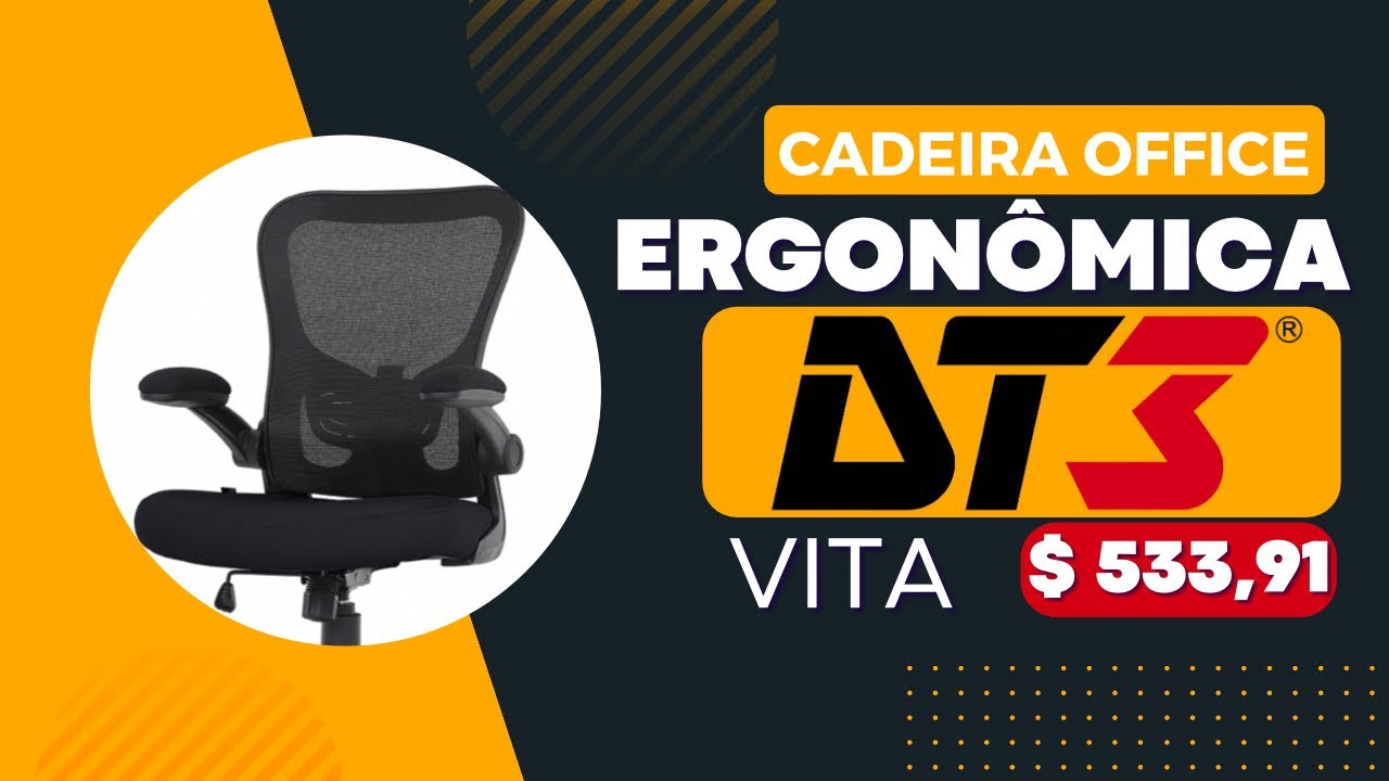 Cadeira ergonômica com o melhor custo benefício! | Review, tutorial, Montagem DT3 VITA