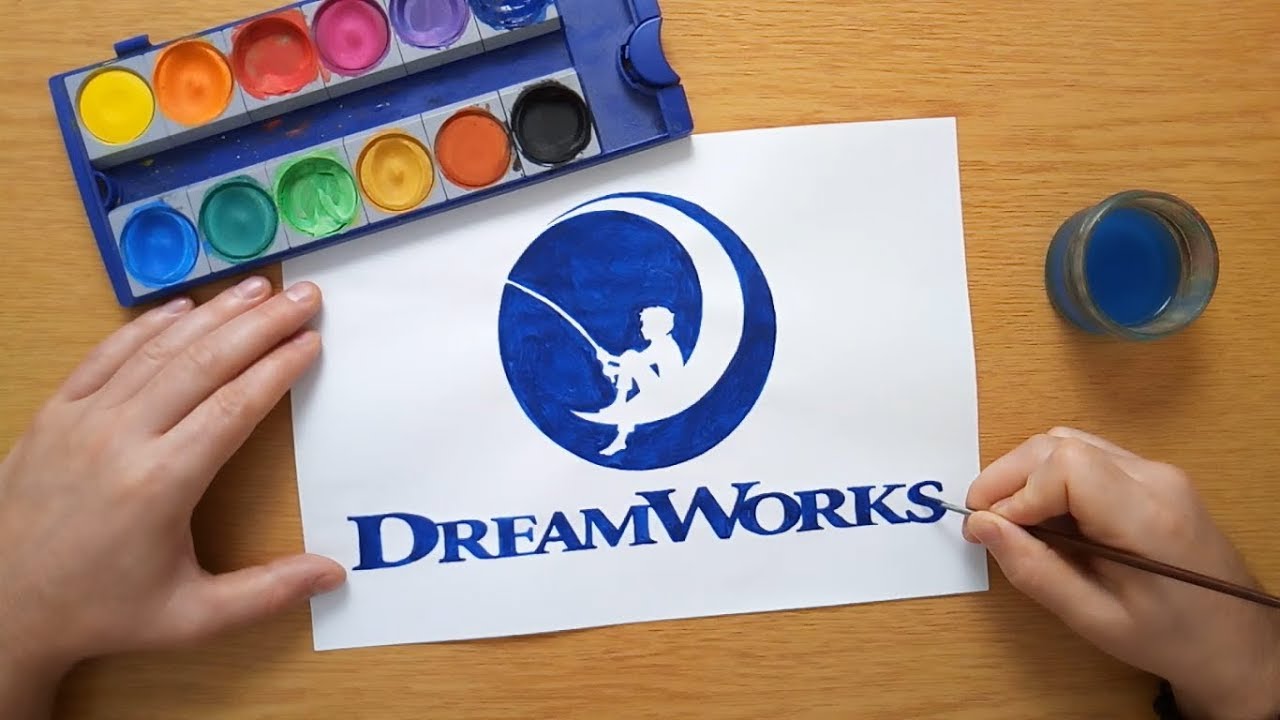 DreamWorks logo - painting