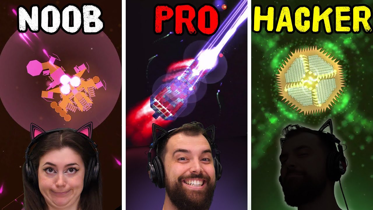 NOOB vs PRO vs HACKER in Spaceship Building Game (uncut)