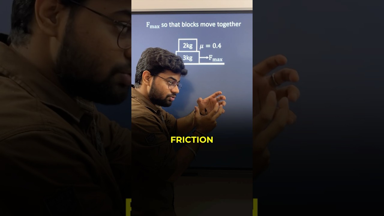 Friction Problem | JEE and NEET | #physics #videoseries #neetphysics