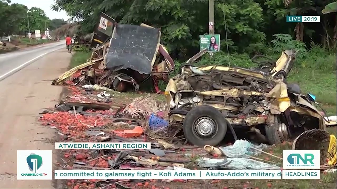 Atwedie Accident - 7 Dead, Scores Injured in Sprinter-VIP Bus Crash  |  Channel One News