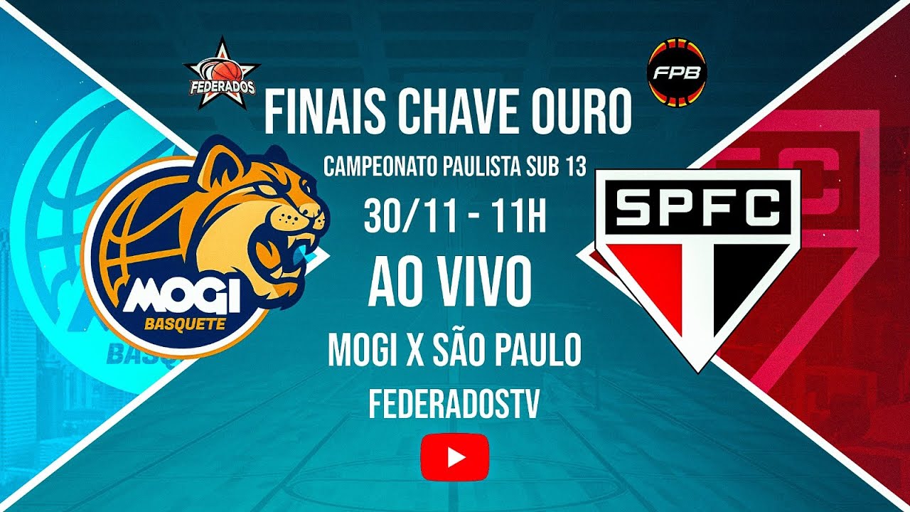 FINAIS CHAVE OURO | SUB 13 | MOGI X SÃO PAULO | AO VIVO | Direto do Hugo Ramos – 11:00HRS