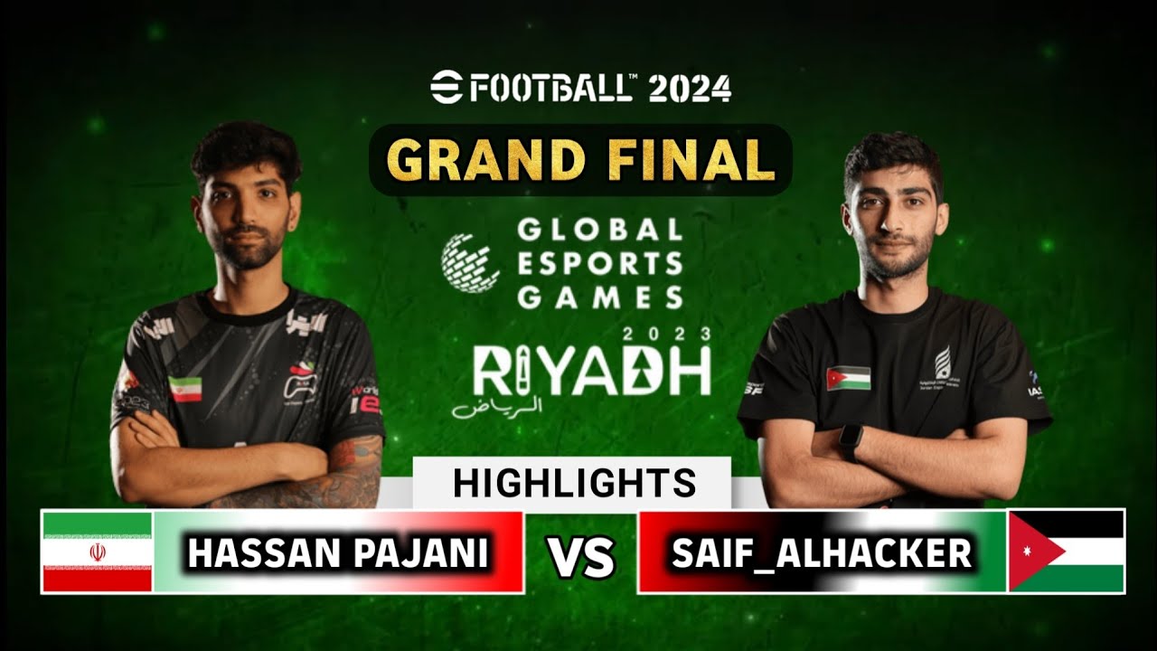 HIGHLIGHTS | EFOOTBALL 2024 GRAND FINAL: IRAN VS JORDAN | GLOBAL ESPORTS GAMES RIYADH 2023