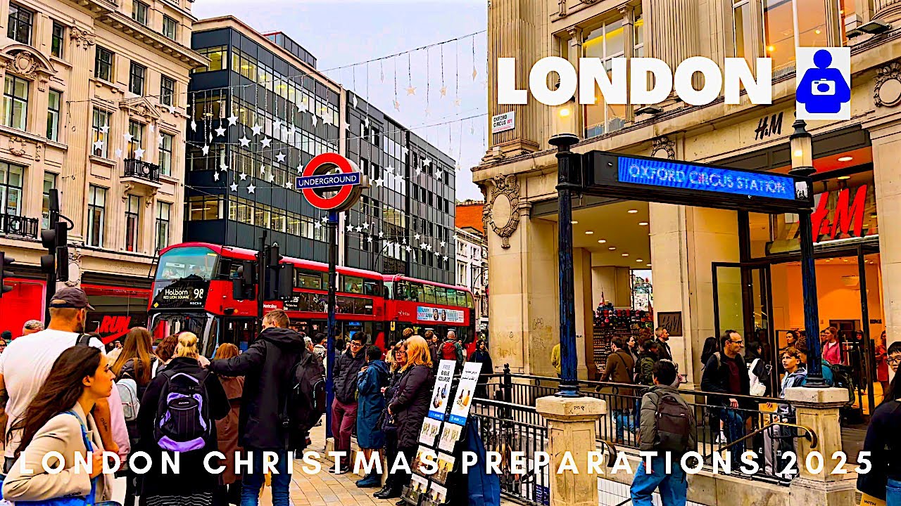 London Autumn Walk 🇬🇧 WEST END, Christmas Prep. 2025 & Regent's Park 🍂 | Central London Walking Tour