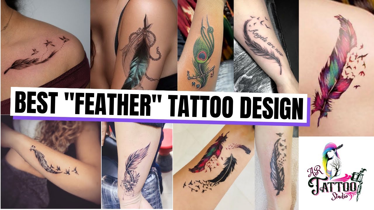 Feather Tattoo Designs - Symbolic Feather Tattoo Designs & Meaning - Feather Tattoo Ideas For Chest