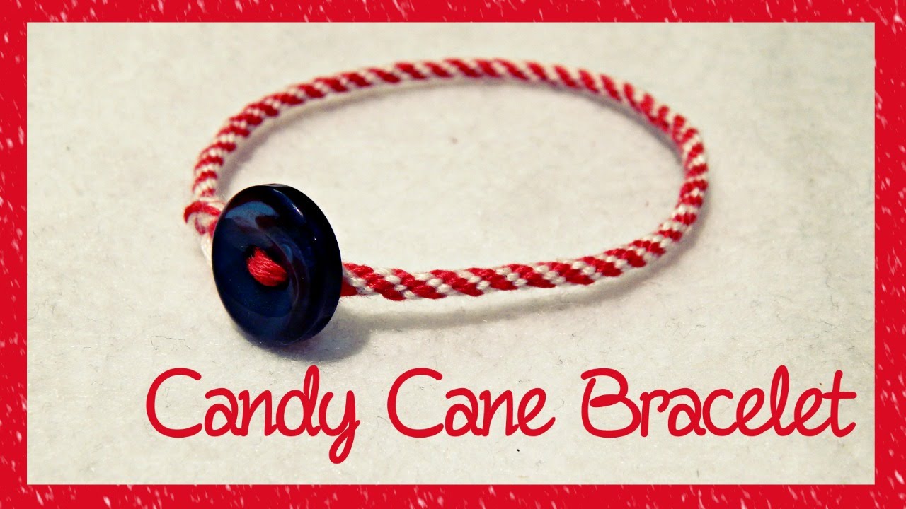 Kumihimo Candy Cane Bracelet ¦ The Corner of Craft