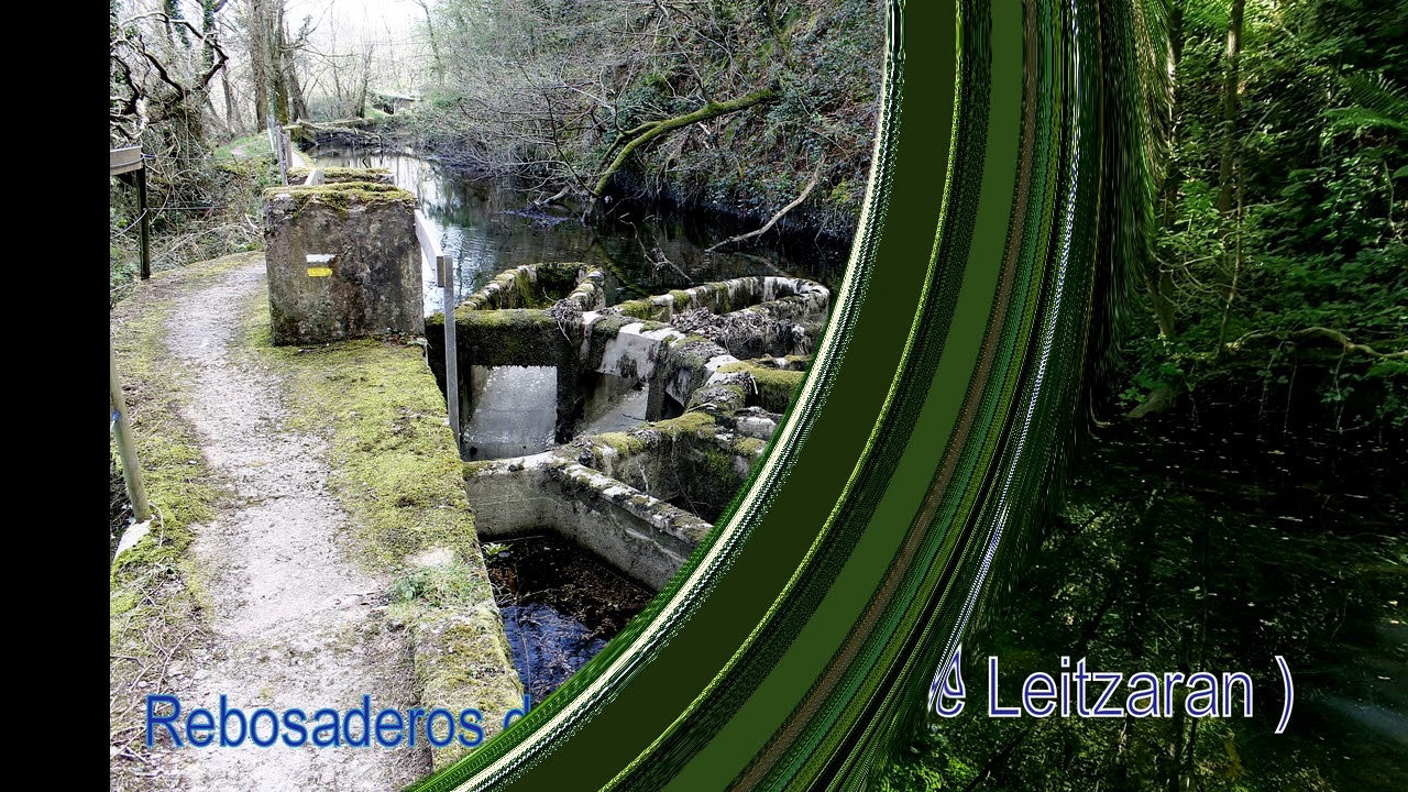 500 y 1000 escaleras  Canal de C H  Leitzaran  desde parque de Otieta