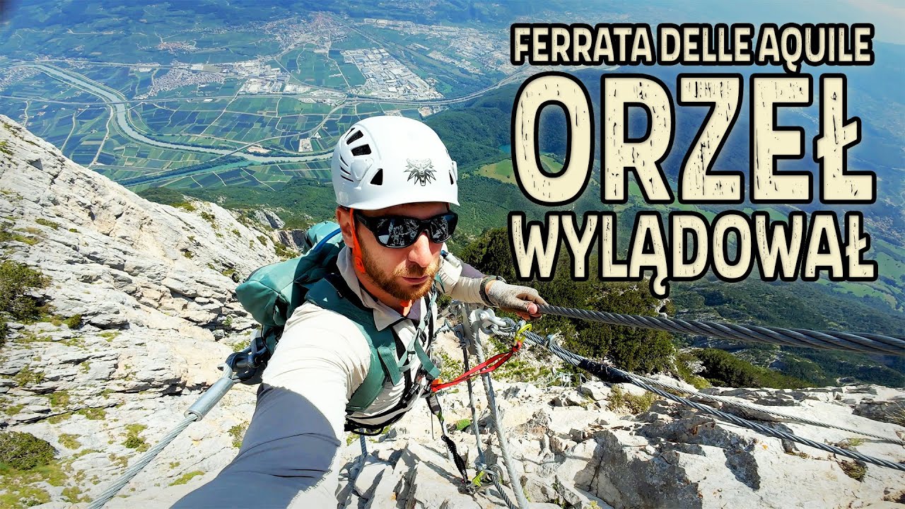 Trawers nad przepaścią - via ferrata delle Aquile - Paganella Dolomity